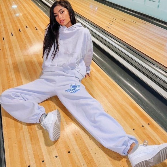 NEW BOYS LIE I HOPE YOU LILAC SWEATPANTS SZ XS S M L - Picture 2 of 10